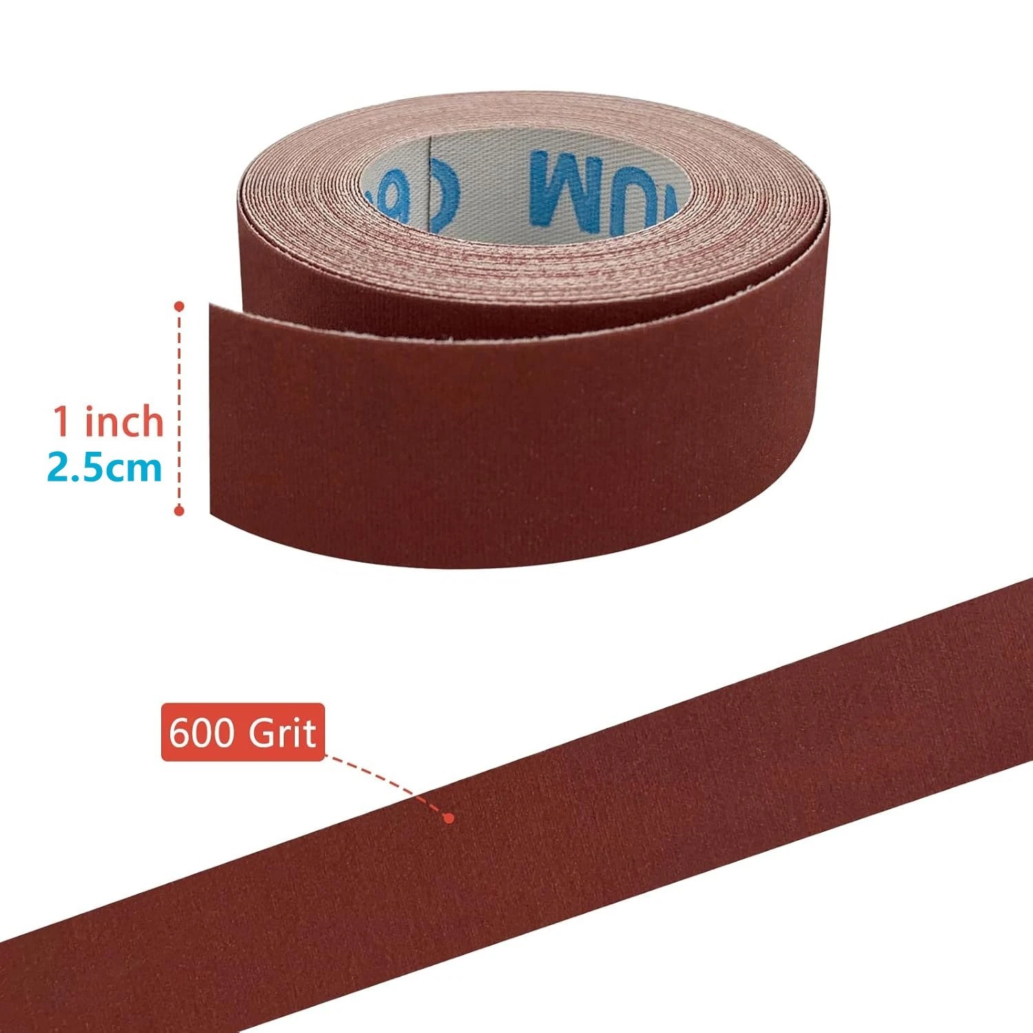 1pc 5M Emery Cloth Sandpaper Roll 1Inch Wood Metal Polishing Tape – NEW