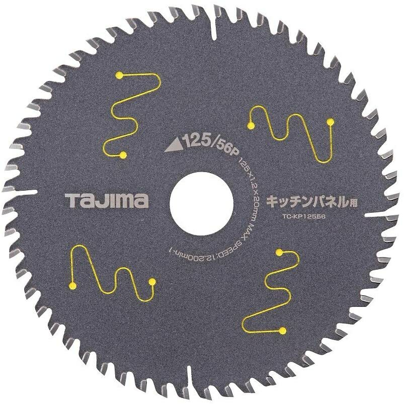 TAJIMA Carbide Tip Saw Blade for Kitchen Panel, Melamine TC-KP12556 1pc China