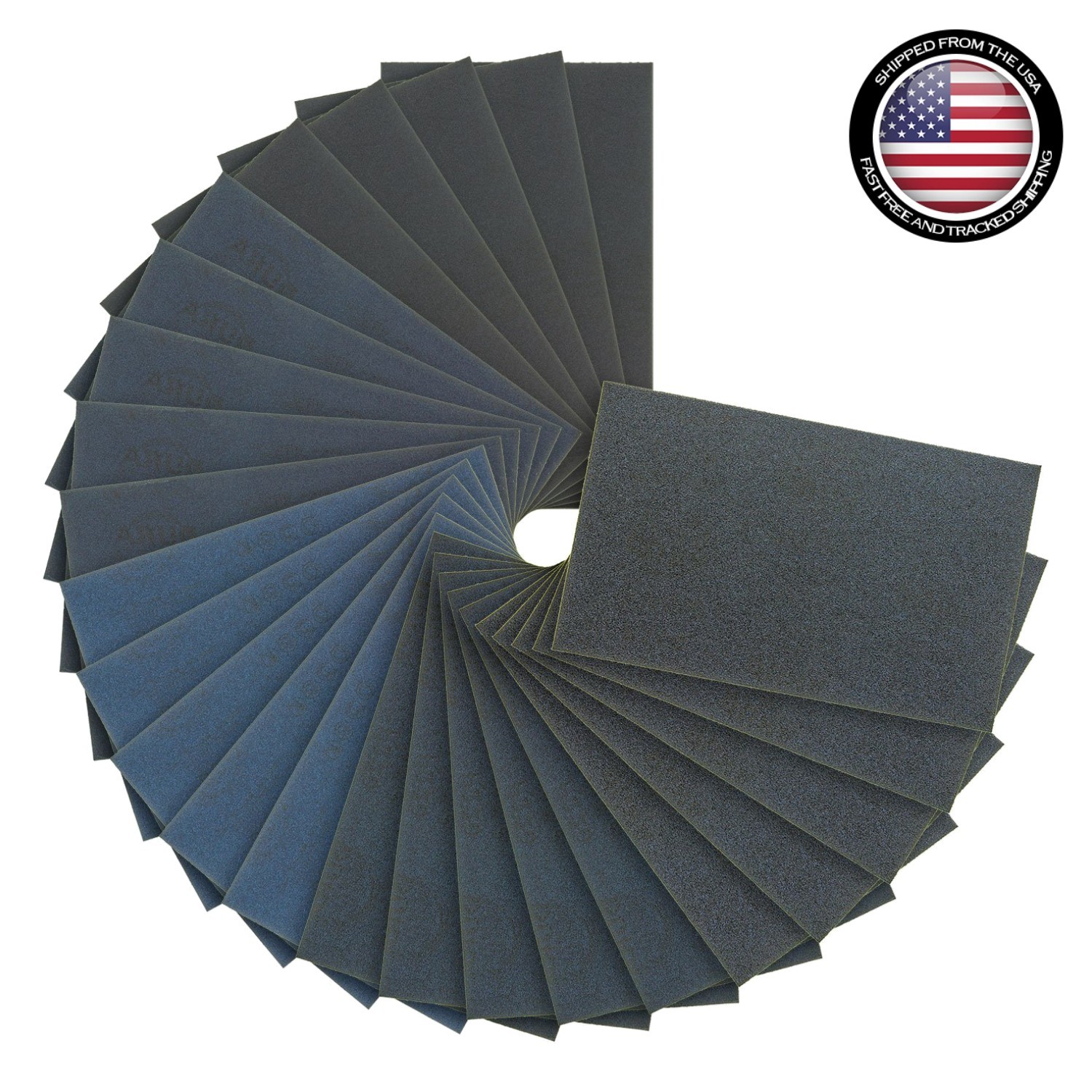 25 Sheet Variety Pack Sandpaper – Ideal for Automotive and Wood Finishing Jobs