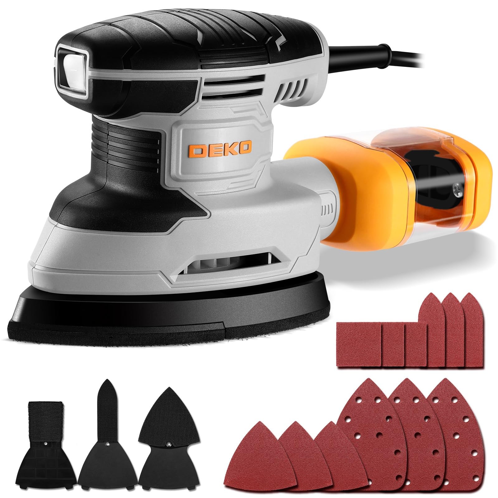 Detail Sander: DEKOPRO 1.5A Multi-Function Mouse Sander Electric Tool…
