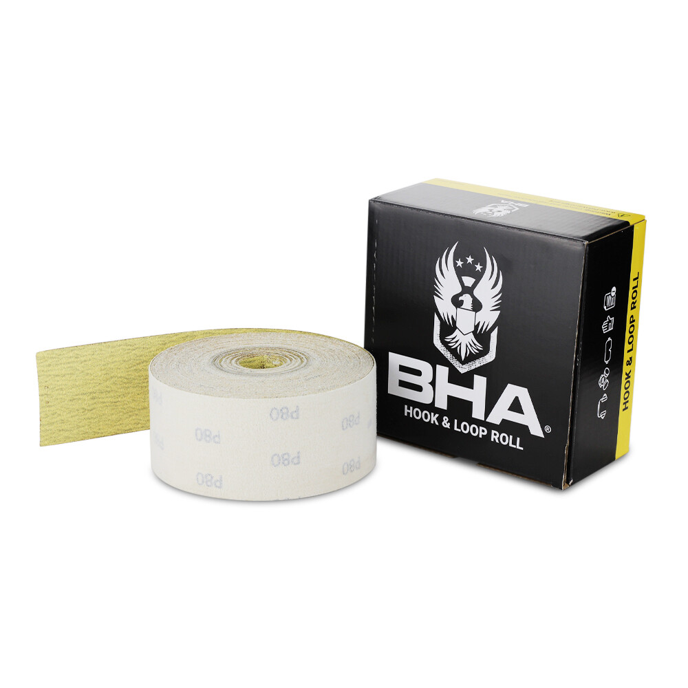 BHA 2-3/4″ Inch x 20 Yard Gold Hook and Loop Longboard Sandpaper Continuous Roll