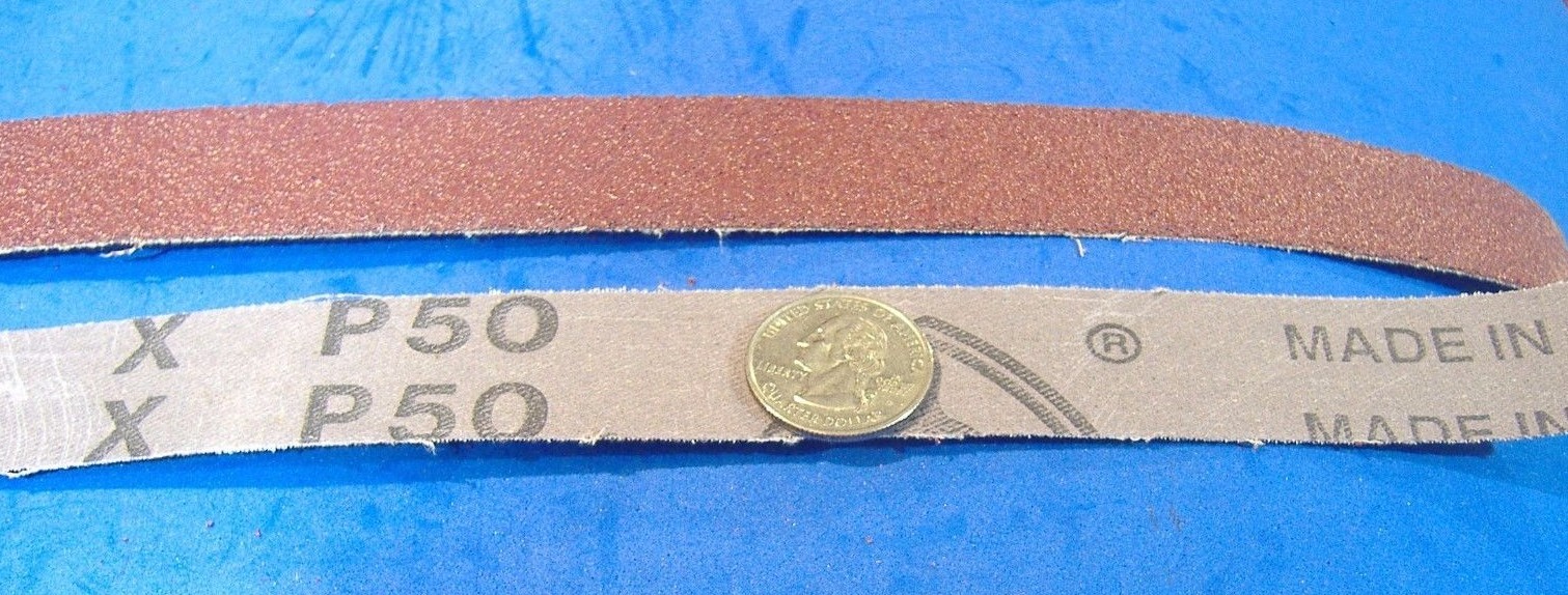 1″ X 20′ 50 GRIT ALUMINUM OXIDE CLOTH SANDPAPER SHOP ROLL STRIP