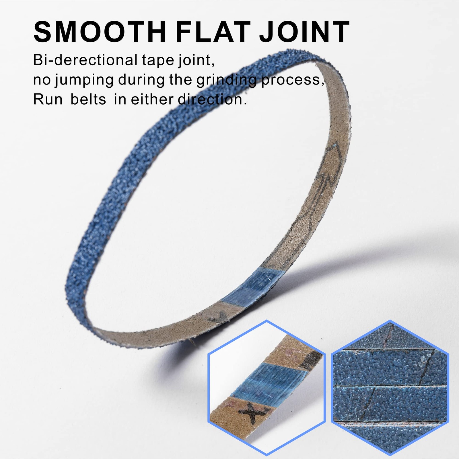 3/8 x 13 Inch Zirconia Sanding Belts, 40PCS Assorted Grits #40/#60/#80/#120, …