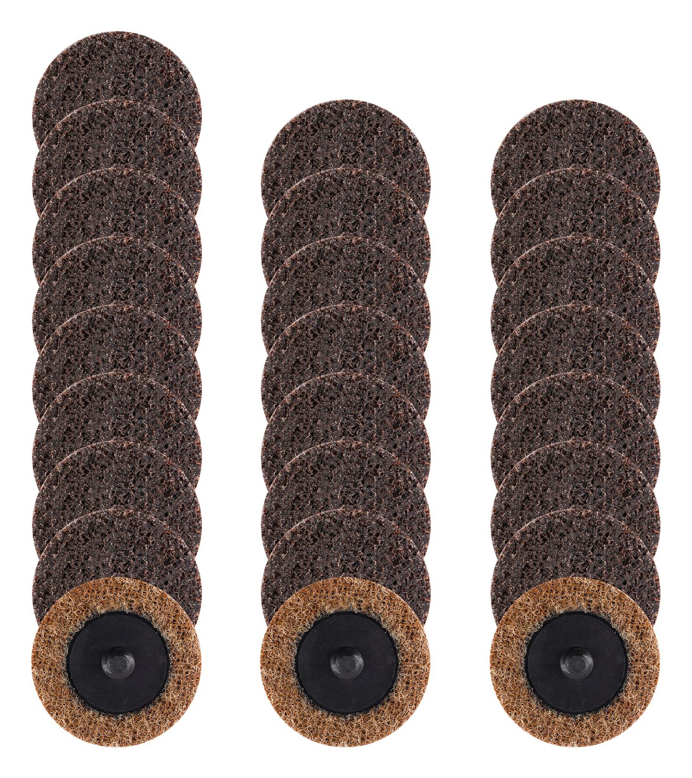 25 Pack 2 Nylon Surface Conditioning Discs, Coarse 80 Grit, R-Type, Quick