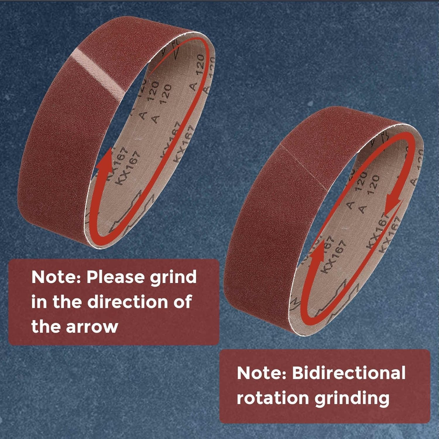 0 Pack Sanding Belt, ” x 42″ 60/80/00/20/50/80/240/320/400/600 Grits Aluminum…