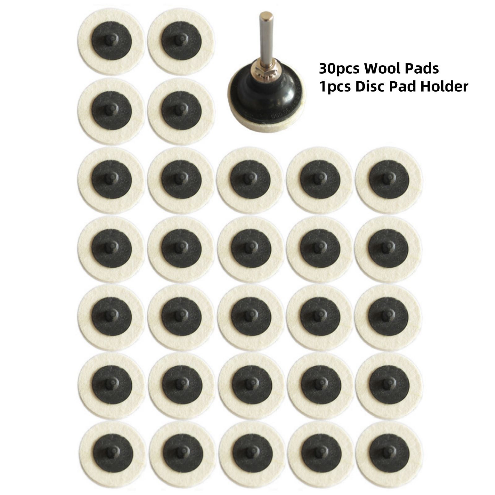 Wool Pads Disc Pad Holder Compatible For various polishing and buffing tasks