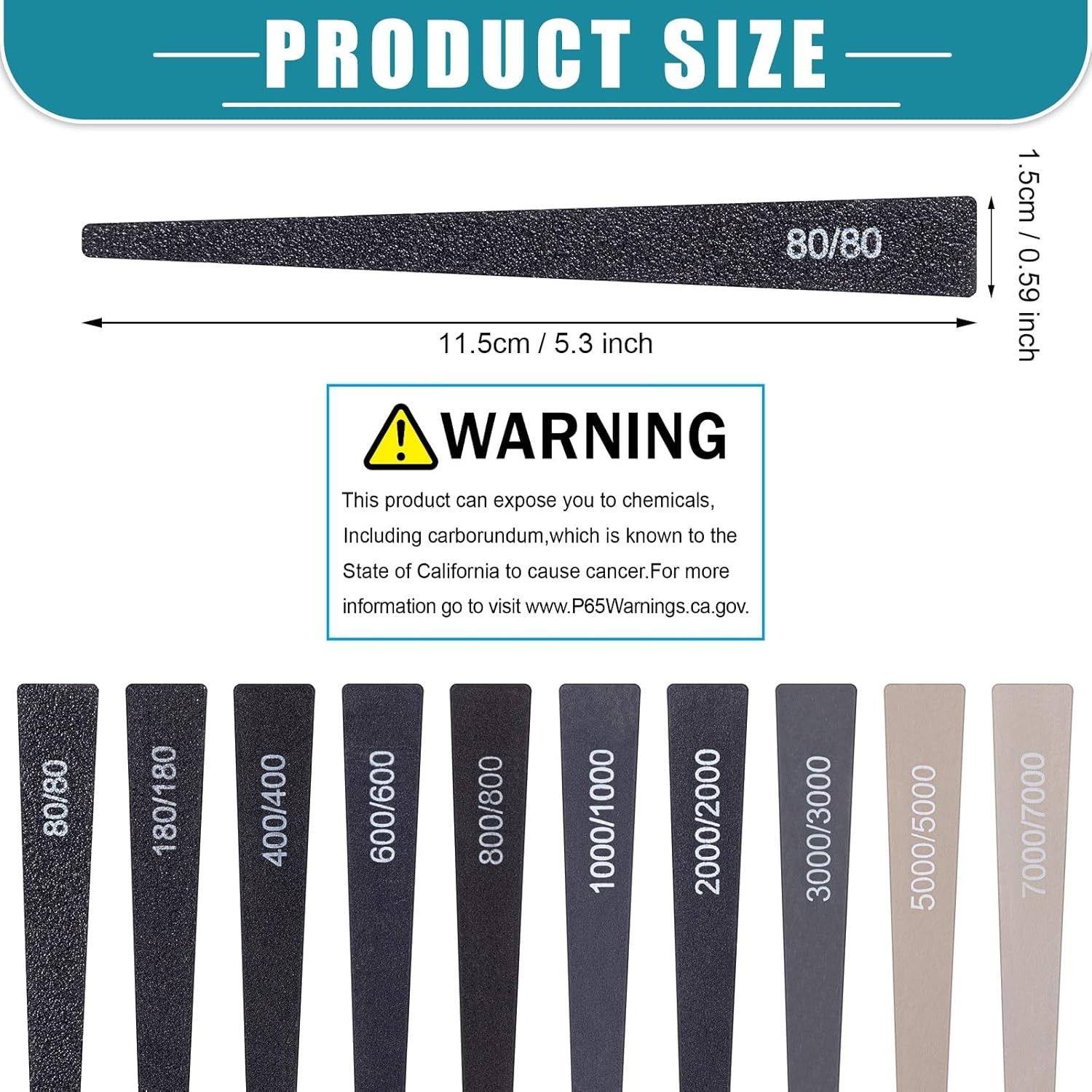 Comprehensive 20-Pcs Sanding Stick Set – Ideal for Wood, Metal & Plastic Crafts