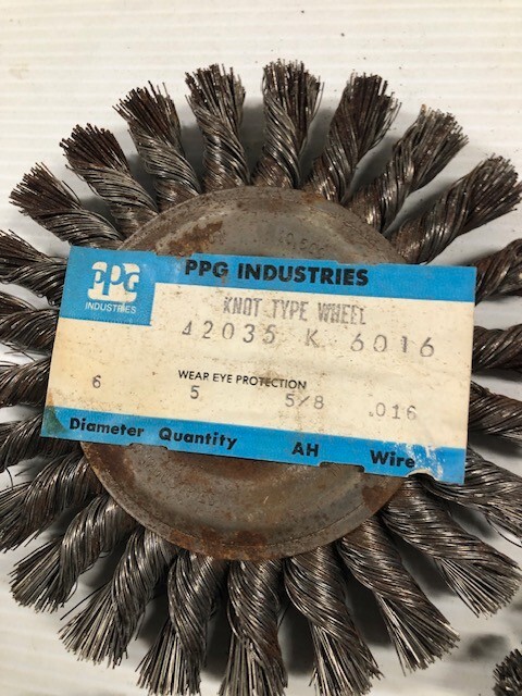 lot of 3–6″ Standard Twist Knot Wire Wheel – Carbon Steel- some rust -NOS-B-34