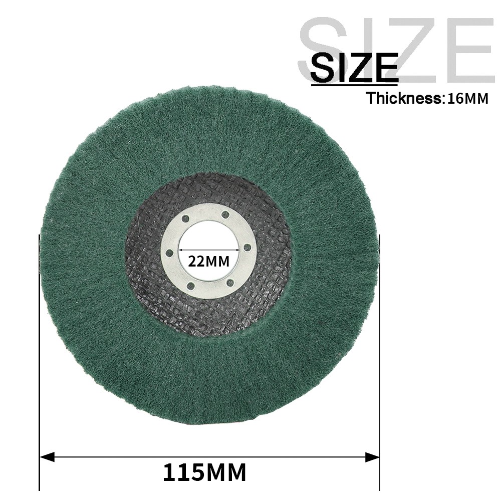 4.5Inch Abrasive Polishing Disc Nylon Fiber Flip Metal Polishing Rust Wheel 10Pc