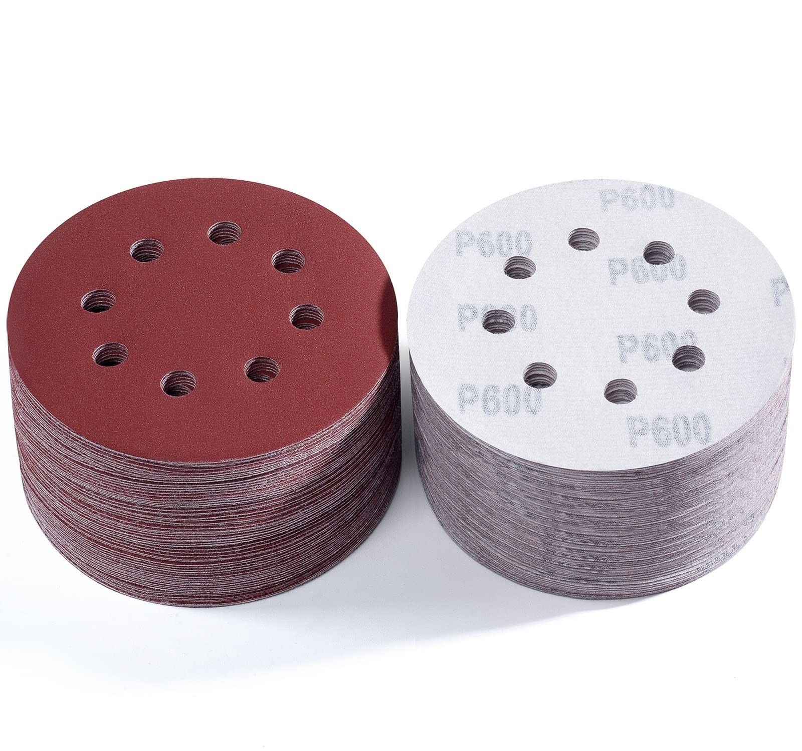 S SATC 72 PCS 5 Inch Sanding Discs for Random Orbital Sander