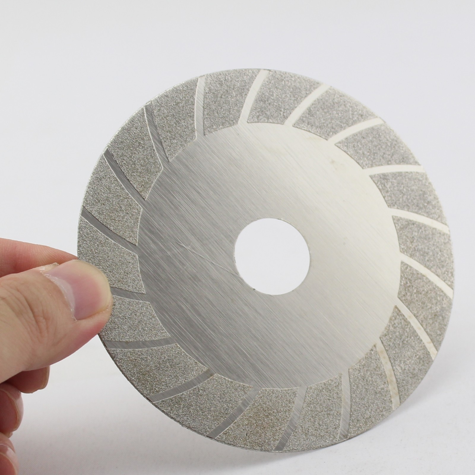 2Pcs 4″inch Grit 150 Diamond coated sculpting wheel disc threadingFLAT grinding