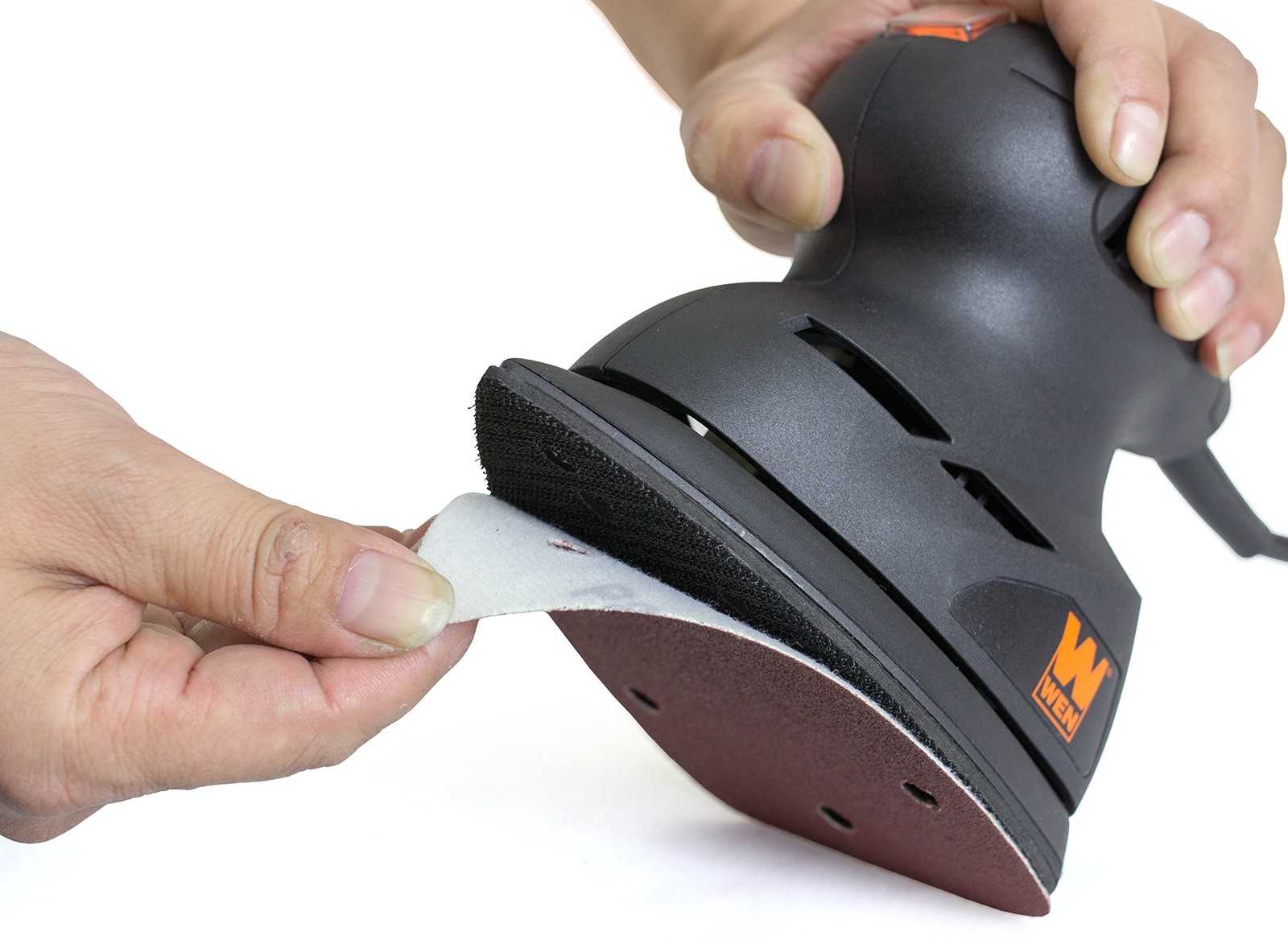 WEN 6301SP Palm Sander Sandpaper (12 Pack), 3.75 x 5.5 inches, Assorted