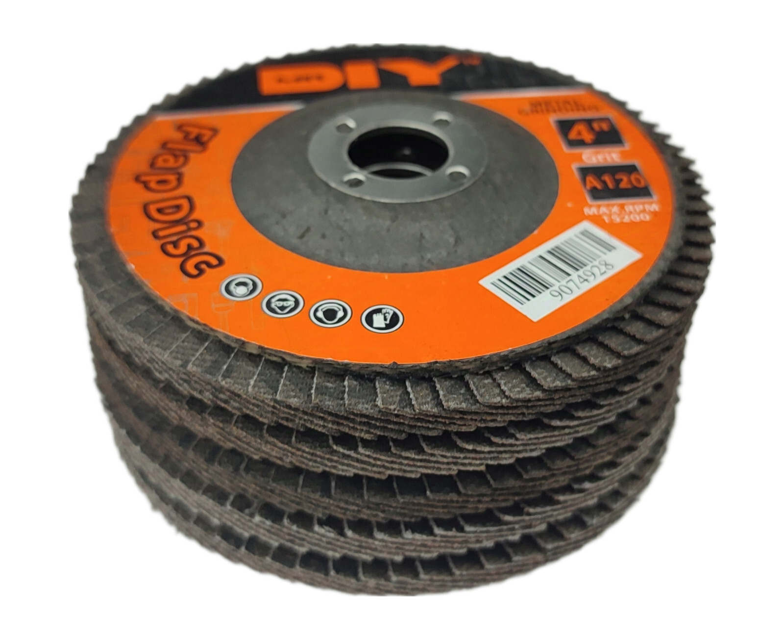 5x Flap Disc 4.0” Metal Grinding Sanding Wheel Grit A120 Max RPM 15200 Free Ship