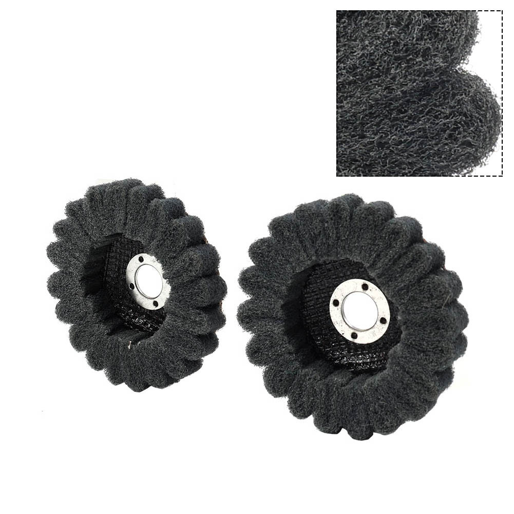 2-10 pcs Nylon Fiber Flap Polishing Buffing Disc Wheel 100mm for Angle Grinder