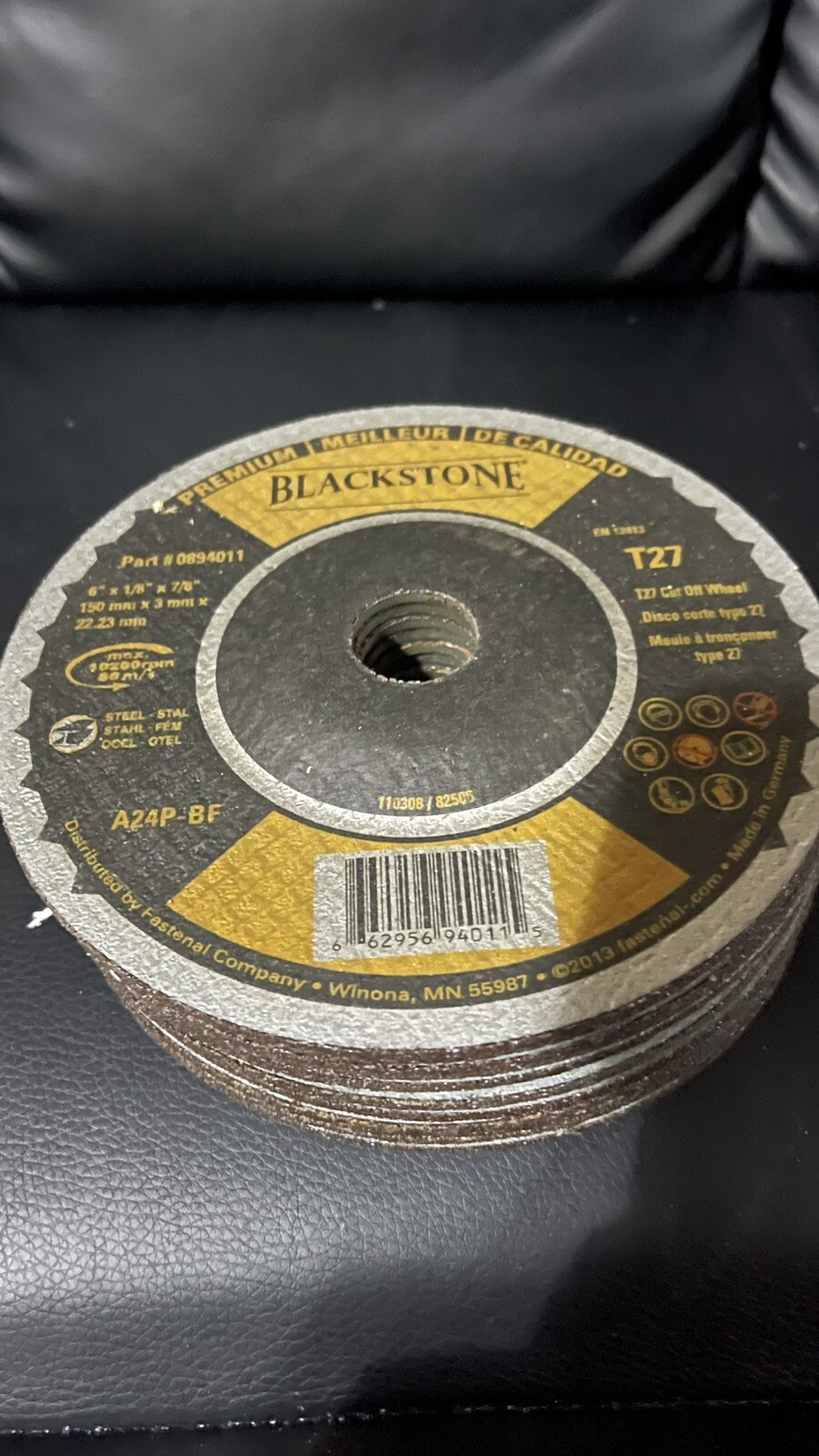 5 BLACKSTONE T27 6 x1/8 x7/8 150mm x 3 mm 22.23mm T-27 A24-PBF