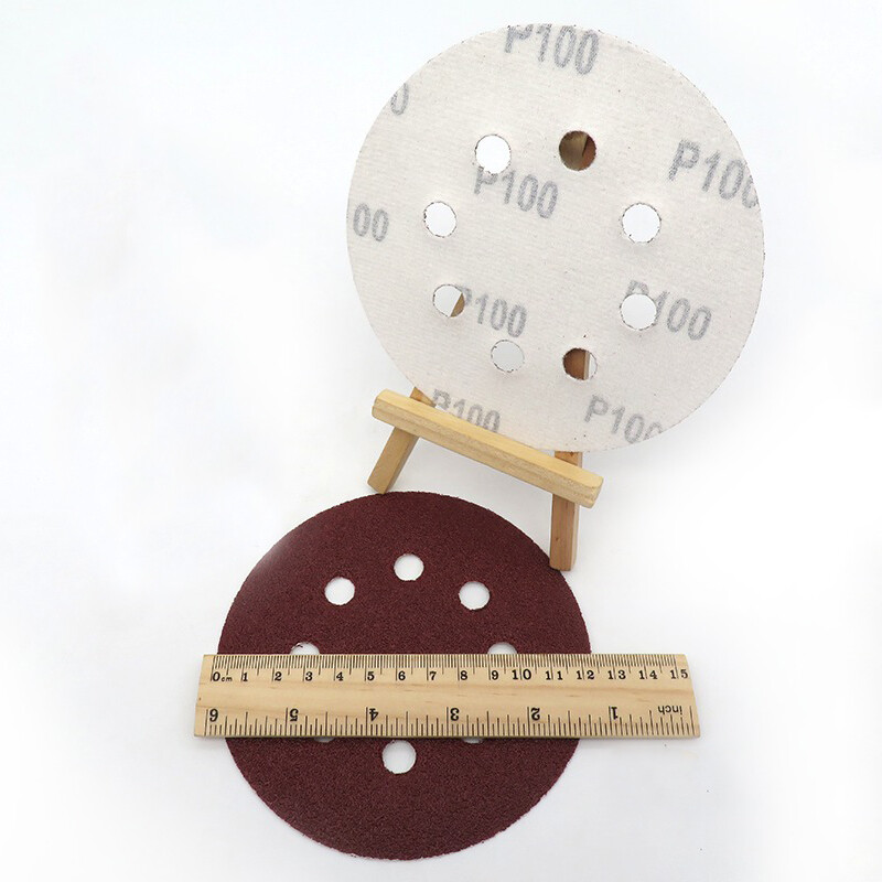 125mm 5″ 8 Hole Sanding Discs 40-2000 Grits Orbital Sander Hook Loop Sandpaper