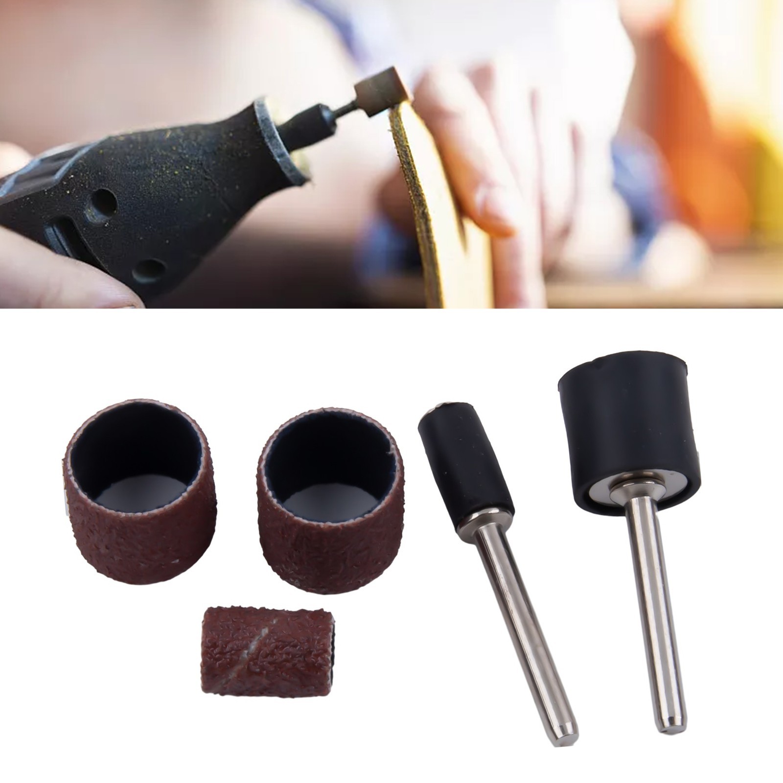 Power Tool Sanding Drum Kit Extension Rod Workshop Equipment 22Pcs Set
