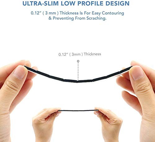 1/2oz, 0.5oz, Ultra Slim Low Profile, Adhesive Stick On Wheel 24PCS Black
