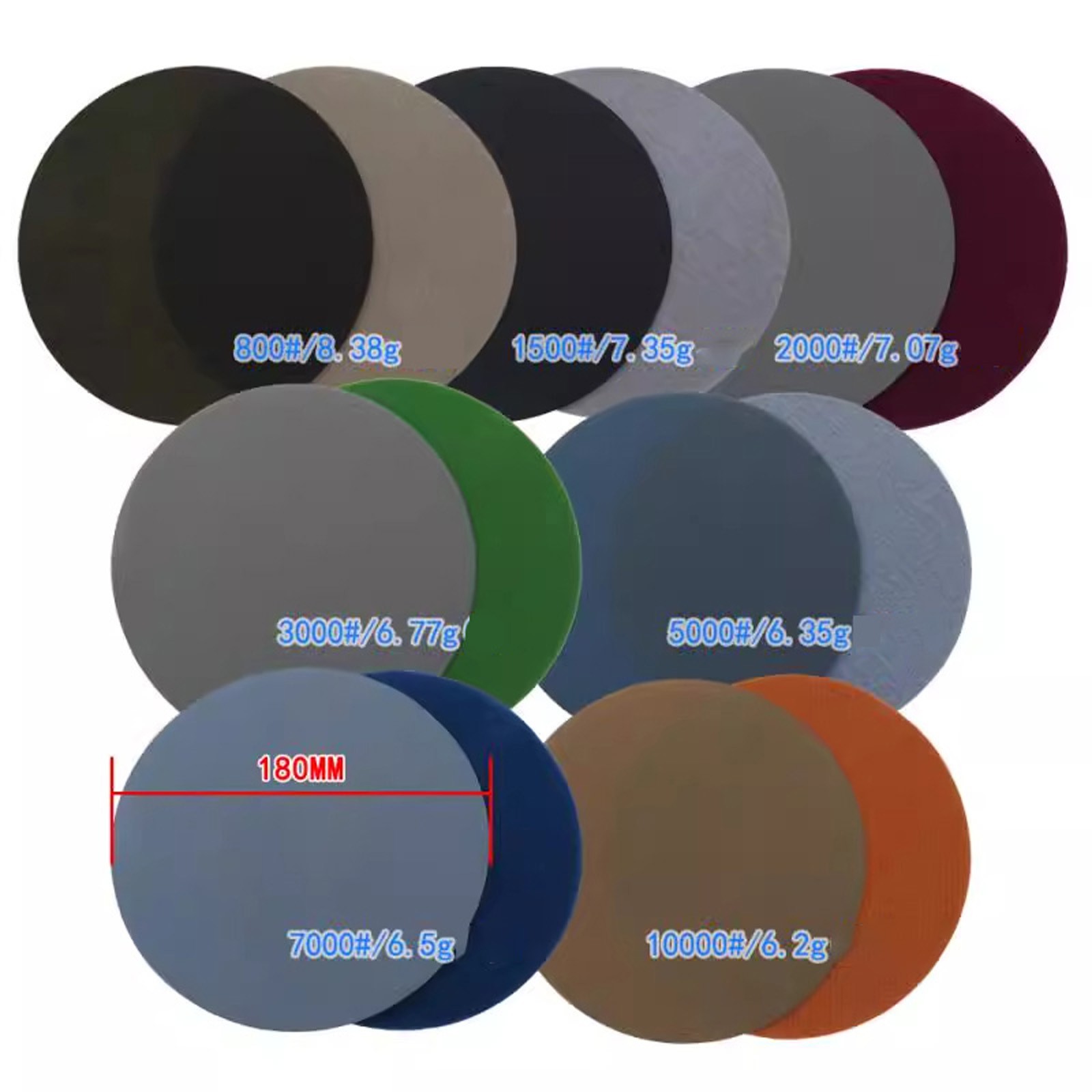 7″ – 180mm Foam Sponge Sanding Disc Wet and Dry Sandpaper Hook & Loop For Polish