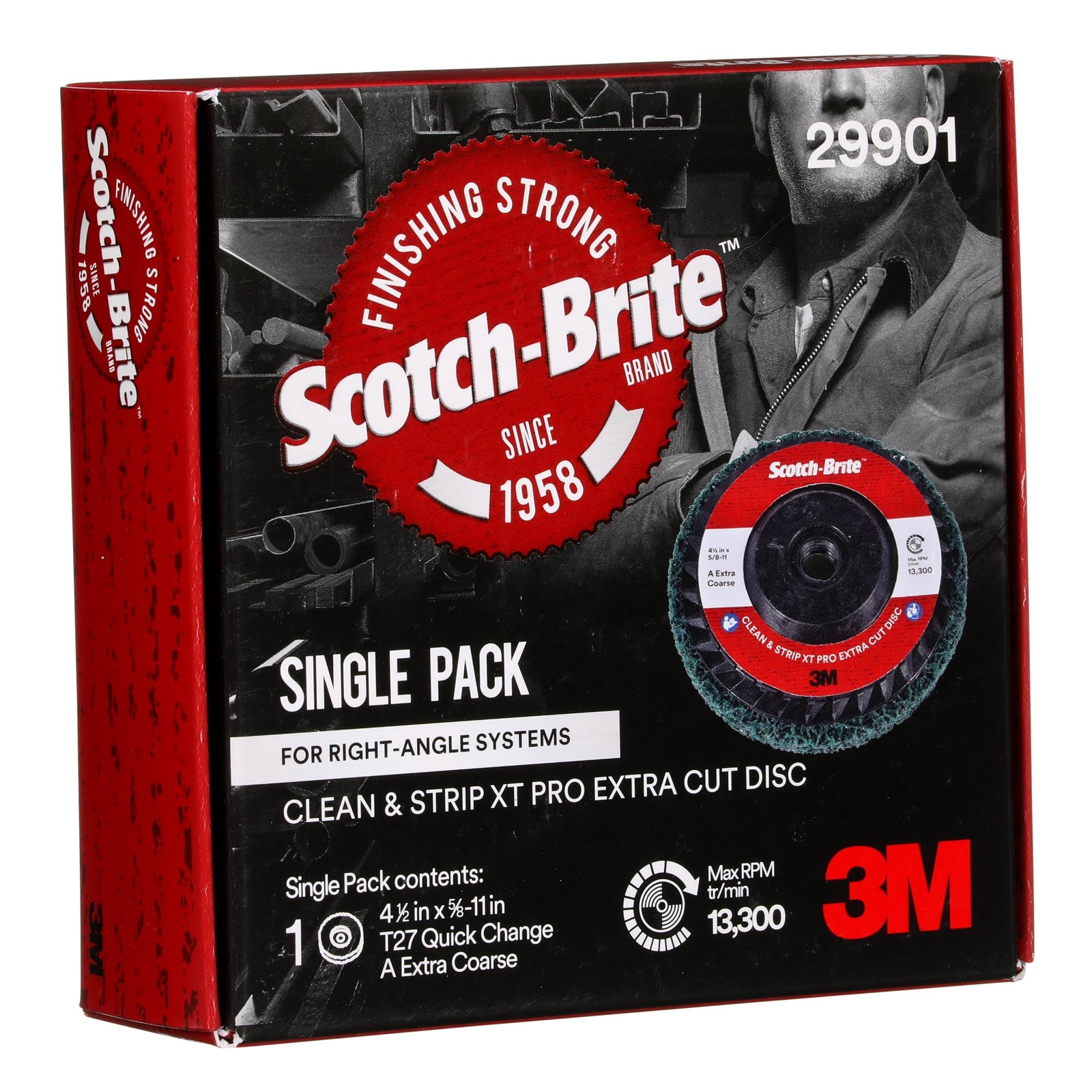 Scotch-Brite Clean and Strip XT Pro Extra Cut Disc, XC-DC, A/O ExtraCoarse