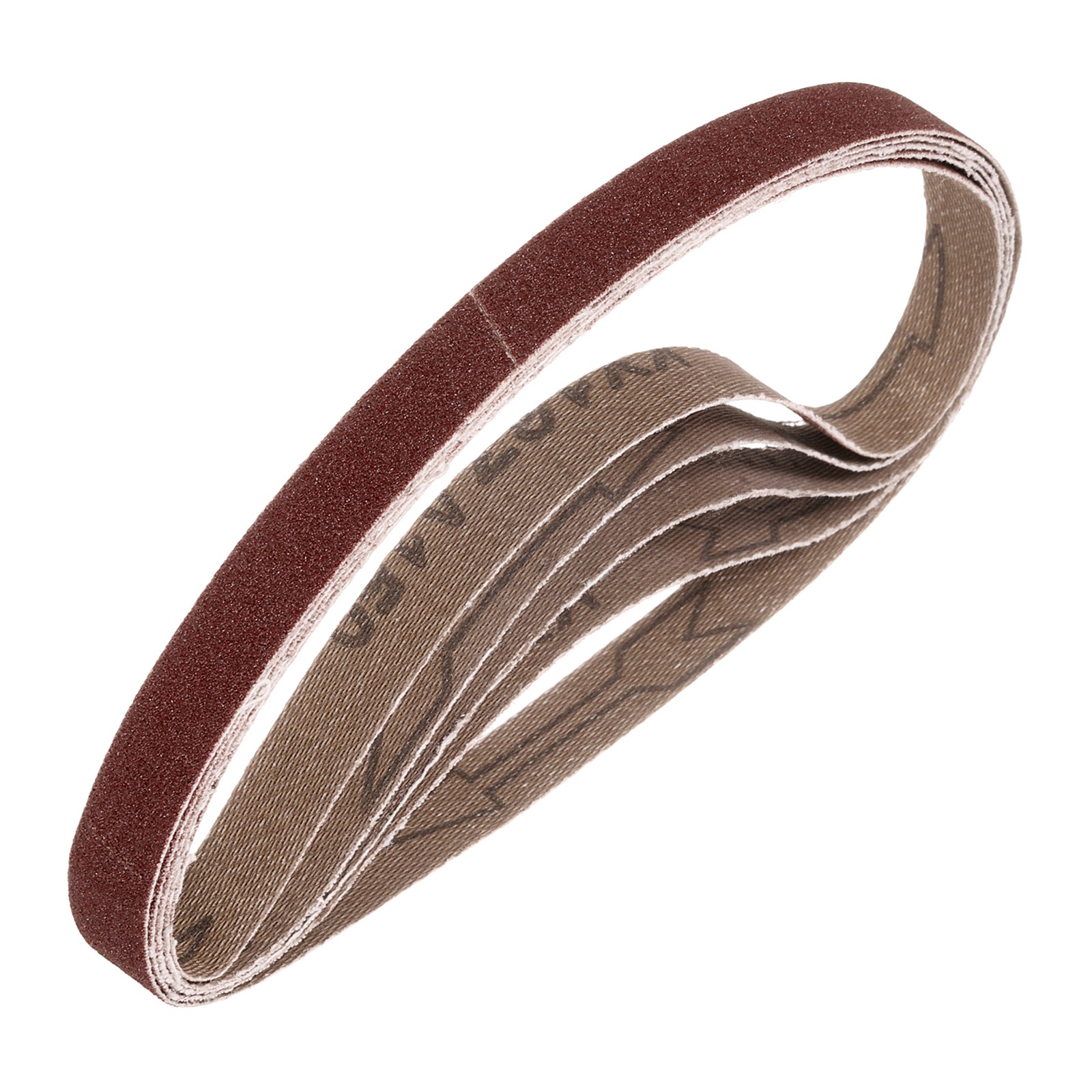 3/8 x 21 Inch Sanding Belts, 5 Pcs 150 Grits Aluminum Oxide for Metal Polish