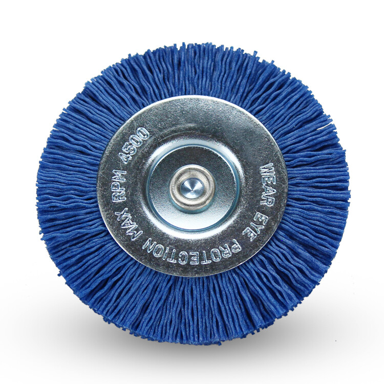 BHA 3″ Nylon Wire Wheel with 1/4″ Hex Shank for Drill or Die Grinder