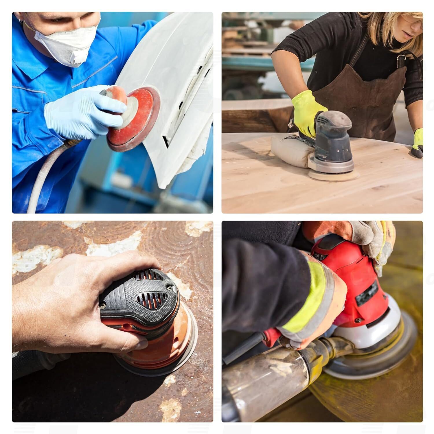 5in Sanding Discs 400-2000 Grit Wet Dry Sandpaper Hook Loop Orbital Sander Paper