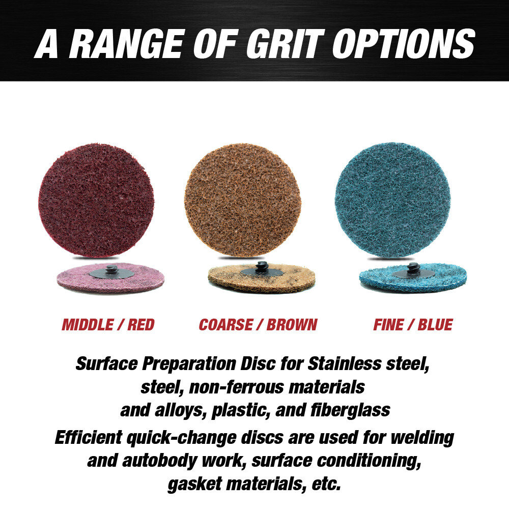 Pack of 25 – 3″ Abrasives Quick Change Nylon Discs, Surface Conditioning Discs