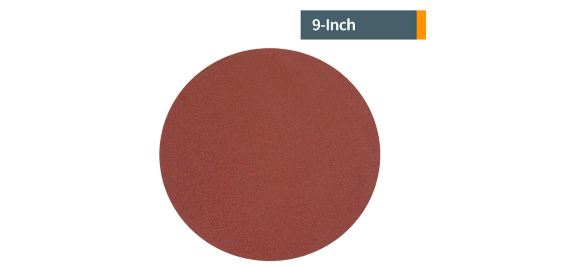 Sanding Discs 9 Inch 80 Grit Adhesive Disc Aluminum Oxide Heat Resistant 10 Pack