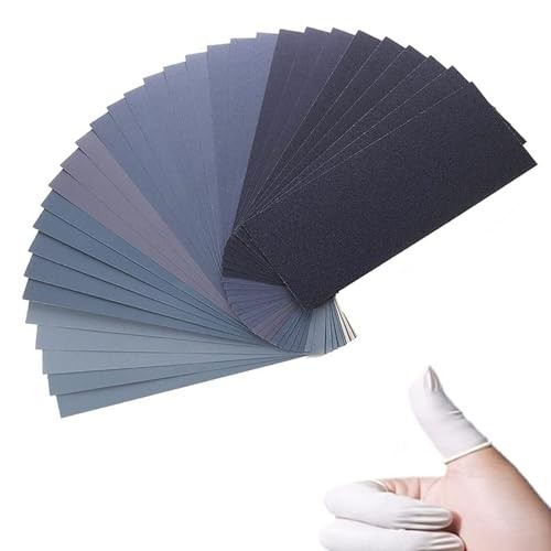 Extra Fine Sand Paper 120 to 20000 High Grit, 22 PCS Sandpaper Sheets 22PCS
