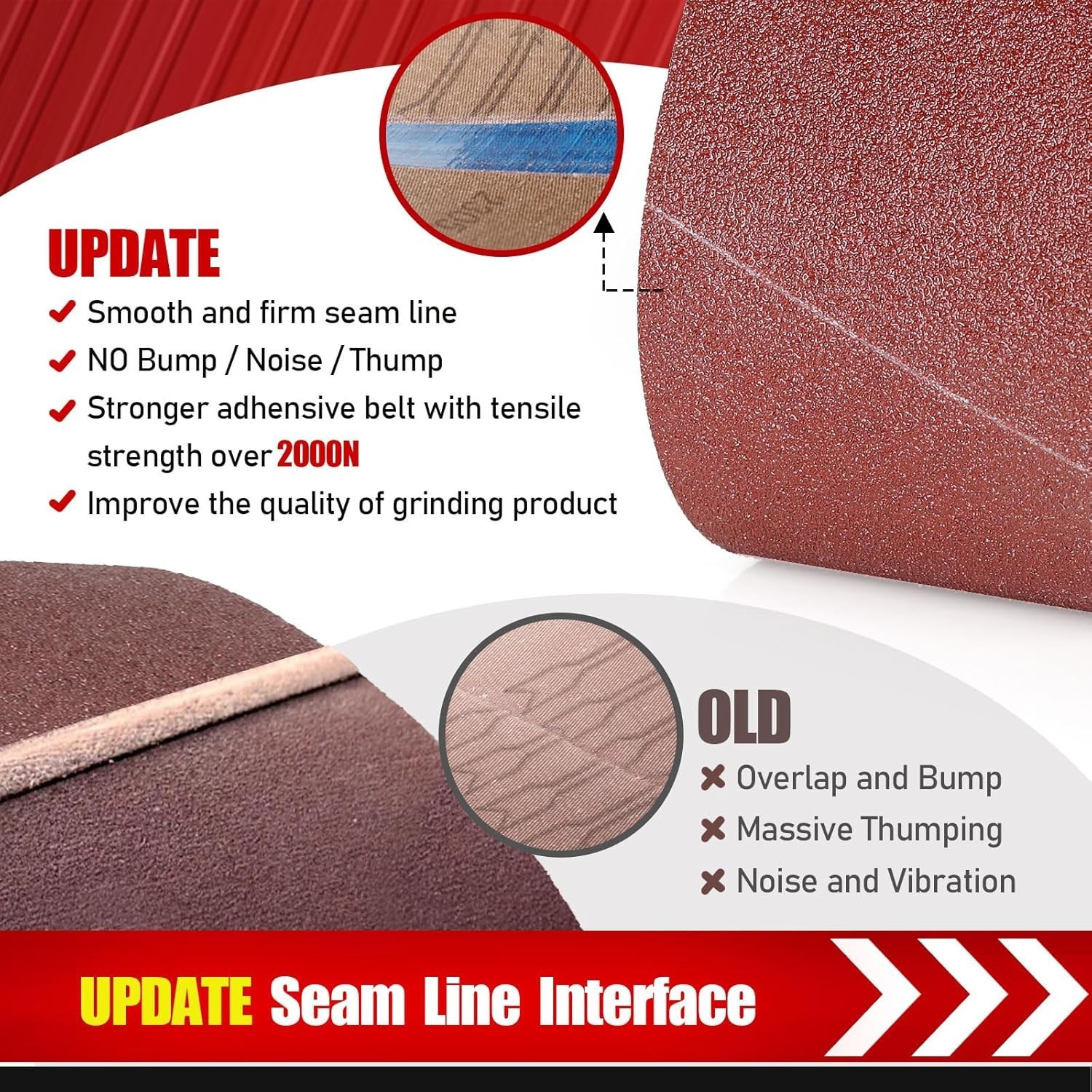 3×18 Sanding Belts – 21 Assorted Grits for Wood & Metal Finishing
