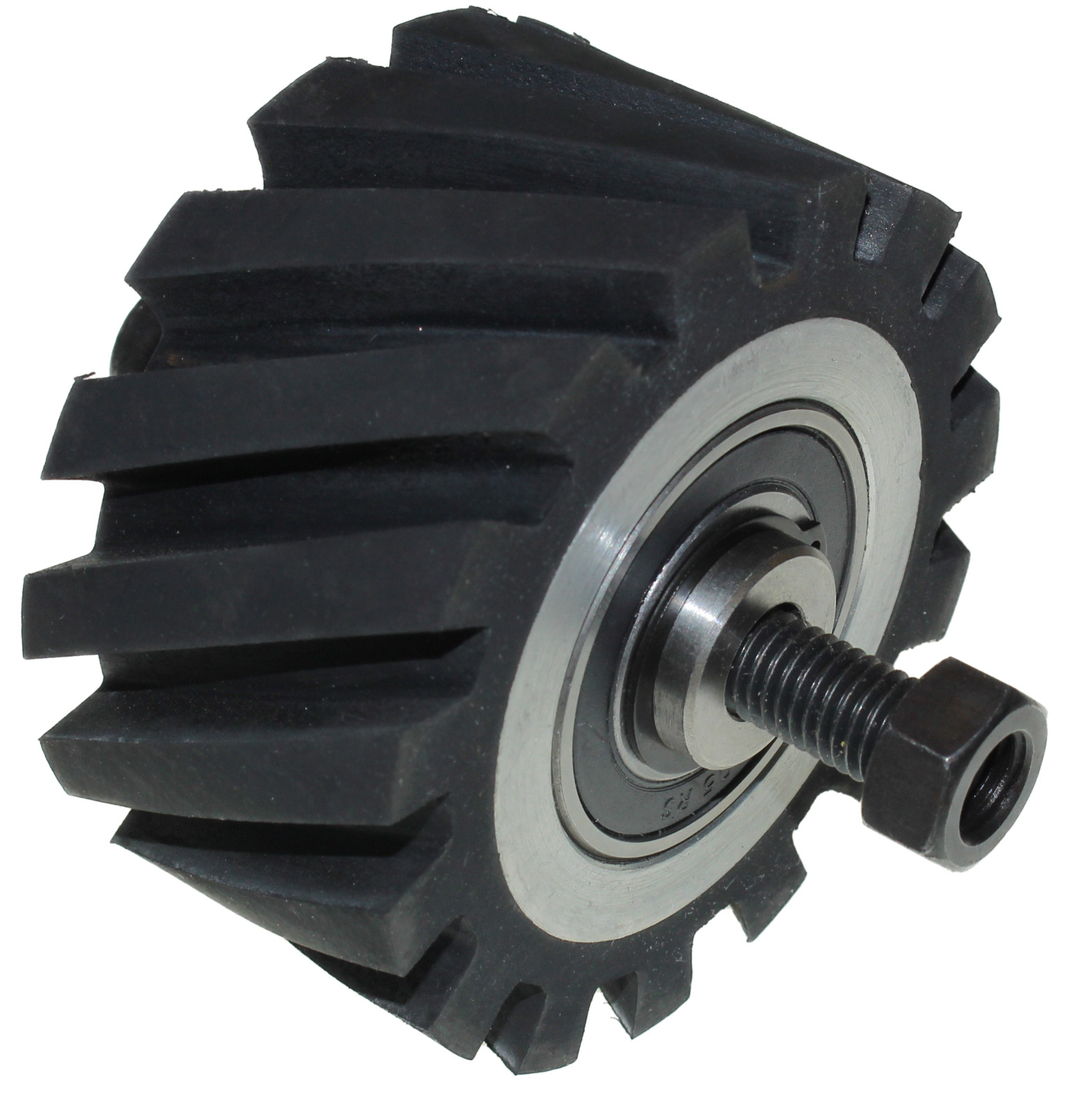 2×72″ Belt Grinder-100 mm- 4″ Contact Wheel Serrated Rubber-50 mm Wide +Adapter