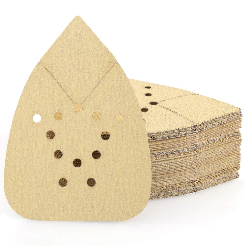 LotFancy Sanding Pads for Black and 60 80 120 150 220 Grit (yellow),