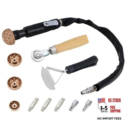 Air Tire Repair Kits, Wheel Polish Patch Tools, Includes 2500RPM Low Speed