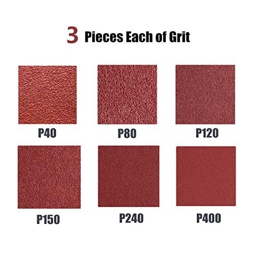 2.5″x16″ Sanding Belts – Aluminum Oxide Assortment, 18 Pack, 40-400 Grits, Durab