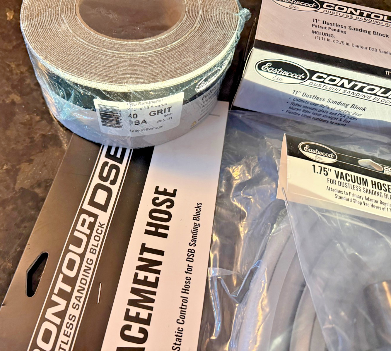 Elite Contour DSB Dustless Auto Body Sanding Block Kit DIY Automotive Sanding