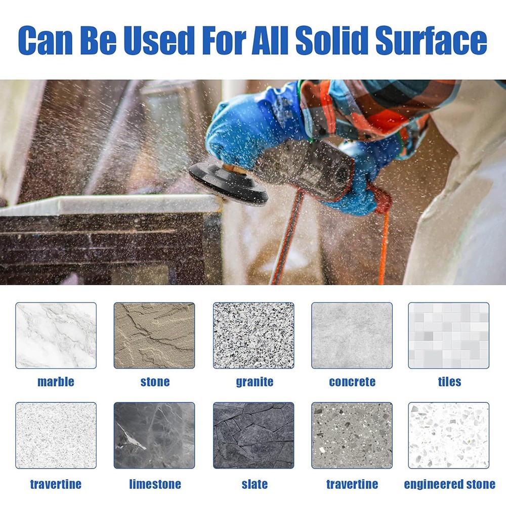 4 Inch Wet Dry Diamond Polishing Sanding Pads Discs Concrete Granite Glass Stone