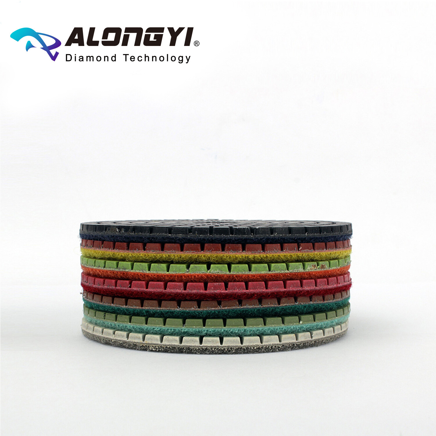 4″ 7Pcs Diamond Polishing Pad Wet Use 100mm Flexible Resin Bond Abrasive Wheel