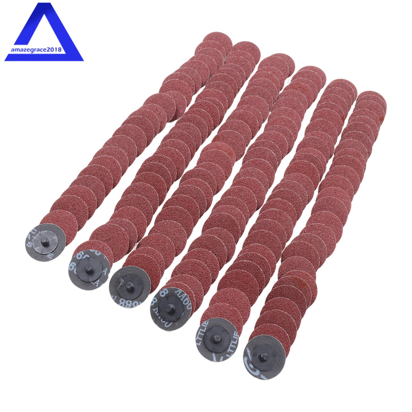 150 PCS 2 Inch Sanding Discs 60 Grit Twist lock Discs Die Grinder for Surface