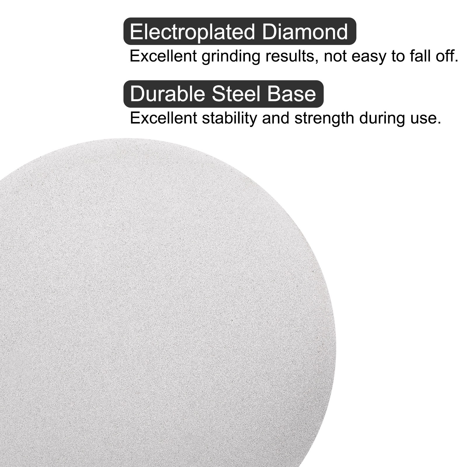 Diamond Sanding Grinding Disc 12″ Grit 150 No Center Hole Flat Lap Wheel Disk