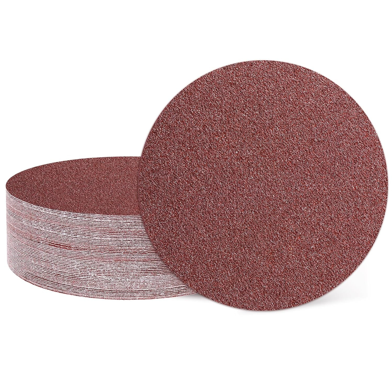 25 Pcs 4-1/2 Inch Sanding Discs, 36 Grit Hook and Loop Sandpaper