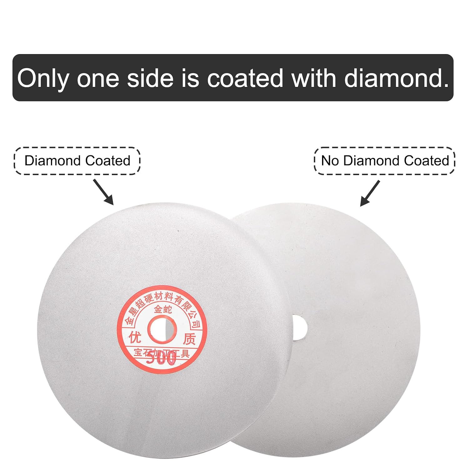 Diamond Sanding Grinding Disc, 6-Inch (150mm) Grit 500 5/8″ Arbor Hole, Flat …