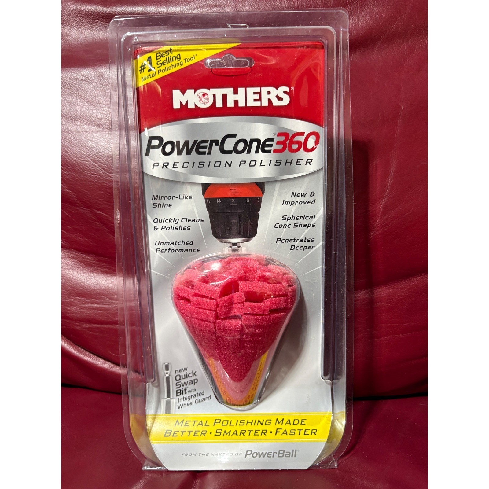 Mothers PowerCone 360 Precision Polisher Metal Polishing Tool 05146 New