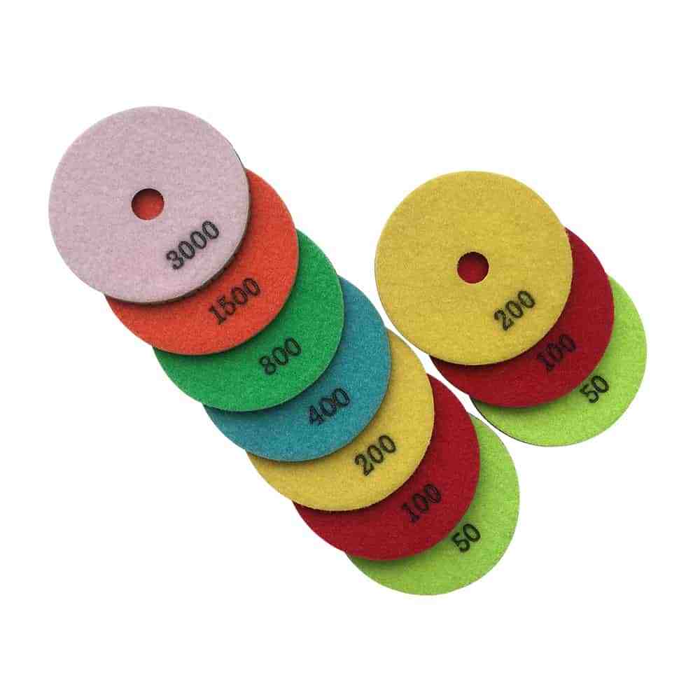 Wet Stone Polishing Set (10pc) 4″ #2×50 2×100 2×200 400 800 1500 3000 Grit
