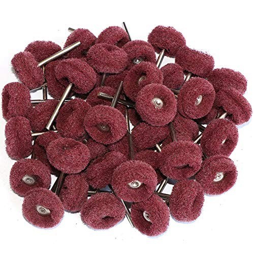 50PCS Abrasive Buffing Polishing Wheel Set for Rotary Tools Rust Removal 3mm