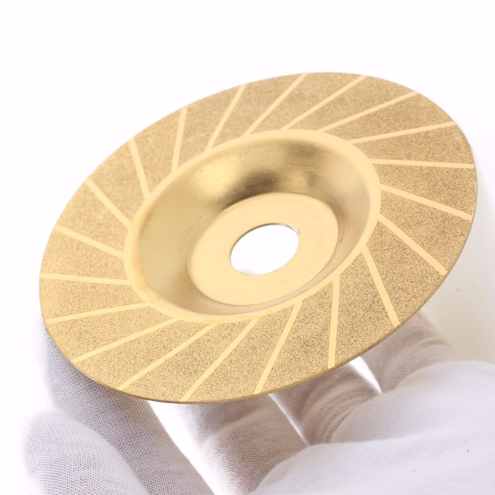100 mm 4″ inch Diamond Coated TITANIUM Grinding Disc Arbor Hole 16 mm 5/8″