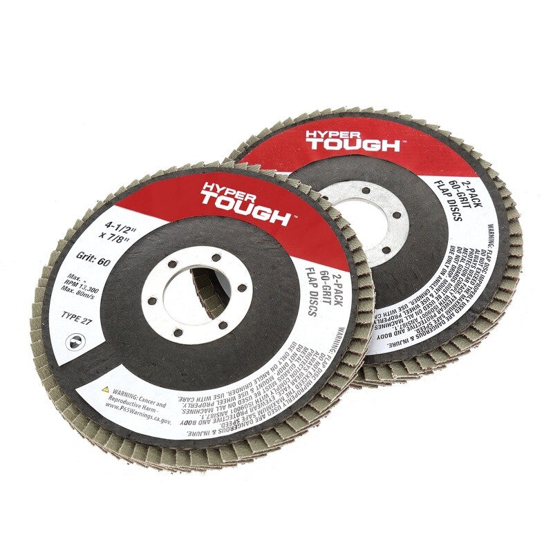 80 Grit Flap Discs 4 Pack Abrasive Material Angle Grinders Multi-Purpose Use
