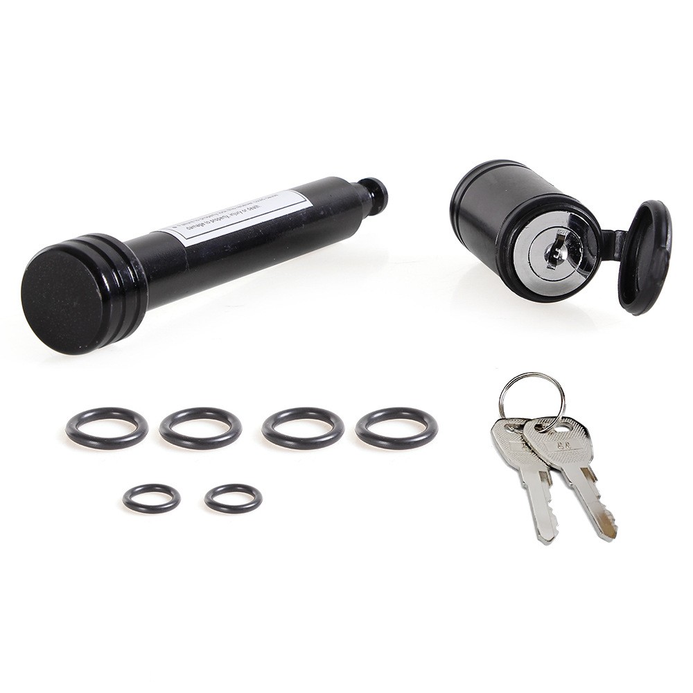 1pcs 5/8″ Hitch Lock & 2″ Rubber Cushion Bumper Set for Trailer Towing Hook