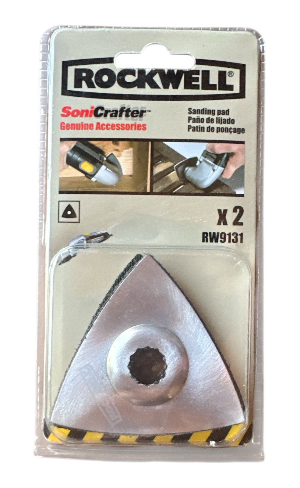 Lot of 25- Rockwell RW9131 Sonicrafter Sanding Pad Set, Thin, 2-Piece per Pack