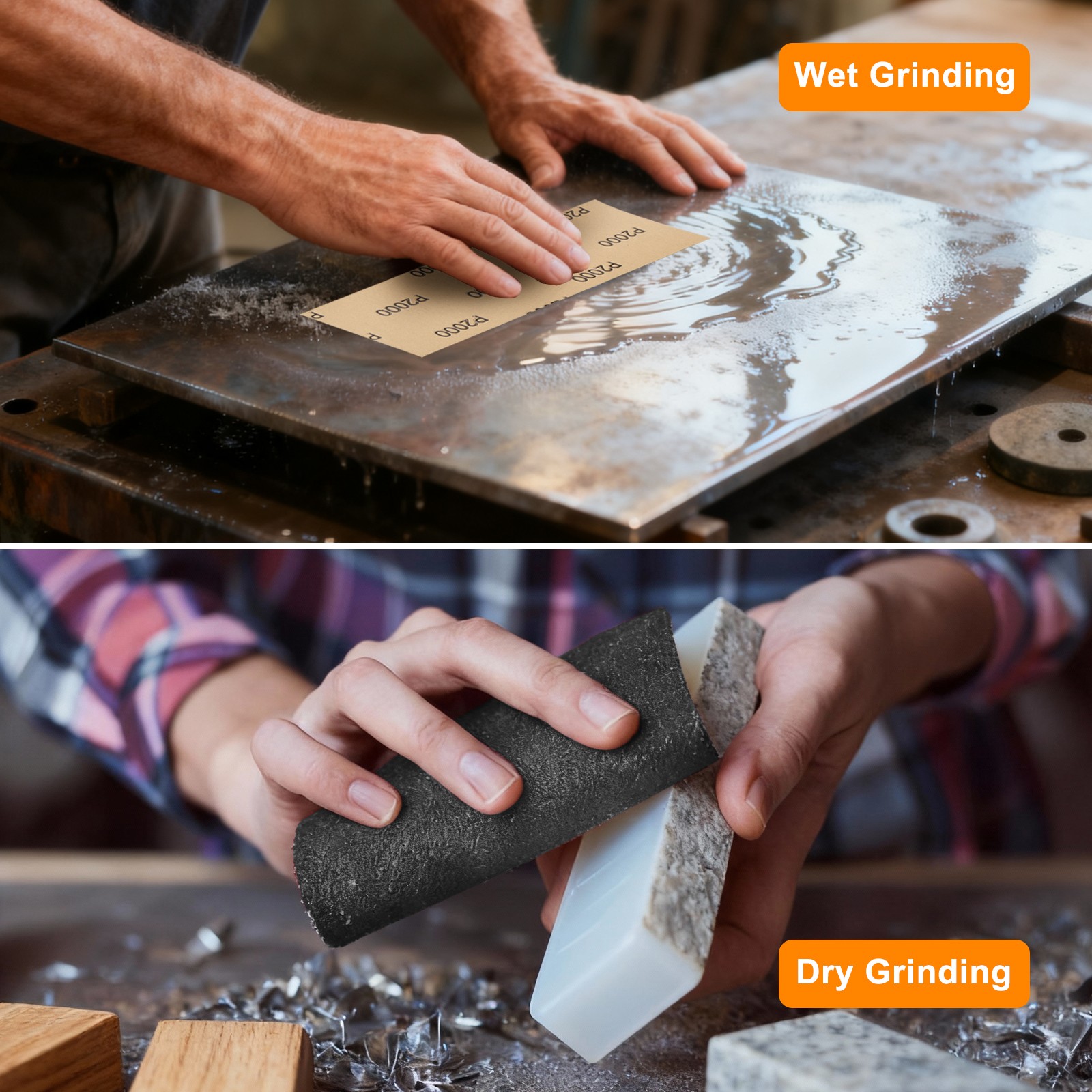 45x Wet Dry Sandpaper 120-5000 Grit Silicon Carbide Sanding Sheet designed for W